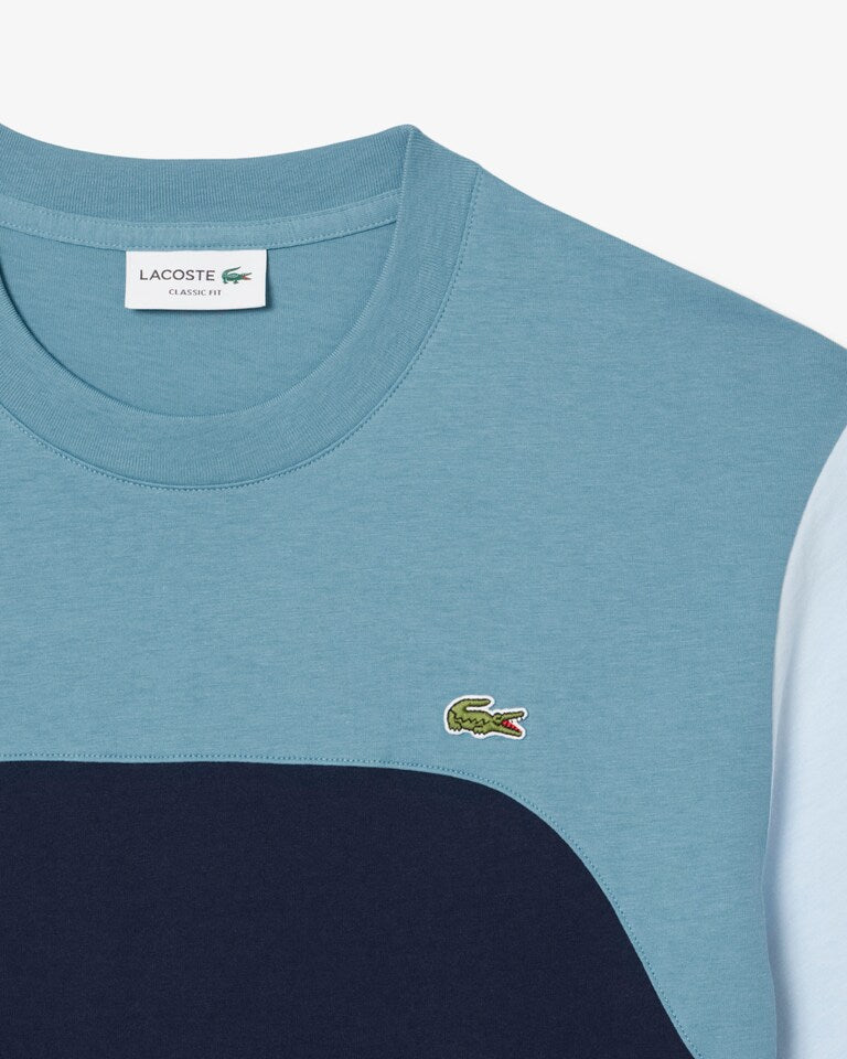 Lacoste Men's Colorblock Classic Fit T-Shirt Navy Blue - TH9551-51