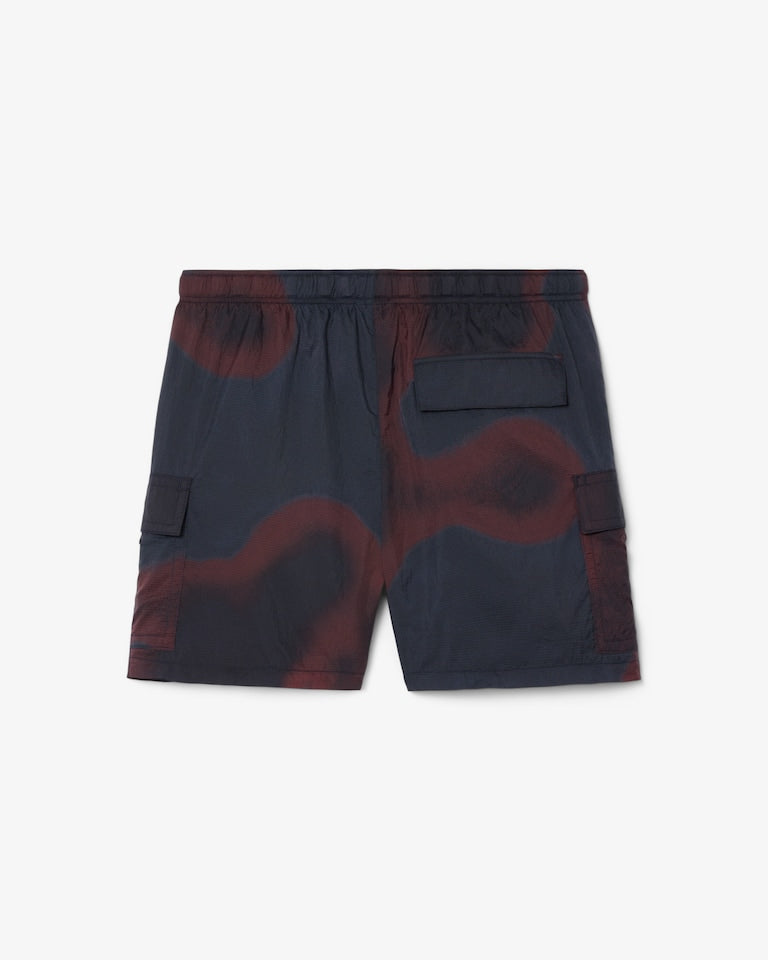 Lacoste Men's Ombré Print Nylon Cargo Shorts – Navy Blue GH9659-51