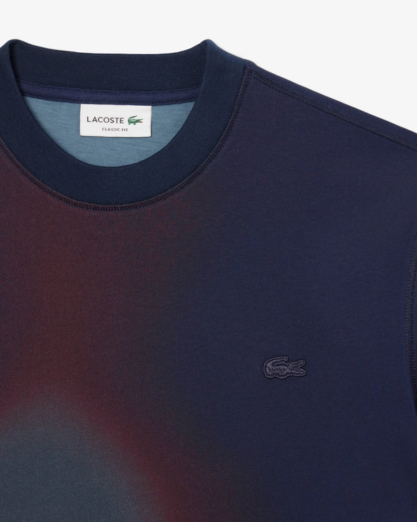 Lacoste Men’s Ombré Print Jersey T-Shirt – Navy Blue TH0293-51-EIX