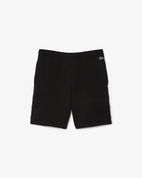 Lacoste Men’s Cotton Fleece Logo Trim Shorts Black GH9896-51-031