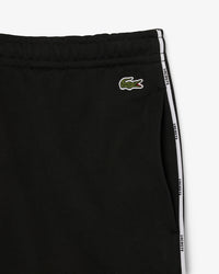Lacoste Men’s Cotton Fleece Logo Trim Shorts Black GH9896-51-031