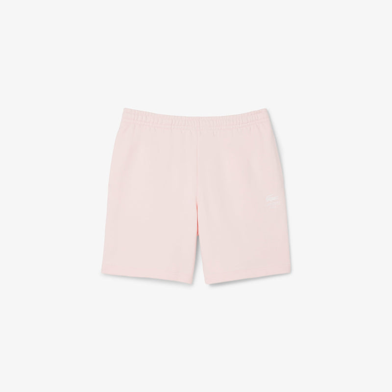 Lacoste Men's Signature Print Cotton Short Set - Light Pink