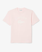 Lacoste Men's Signature Print Cotton Short Set - Light Pink