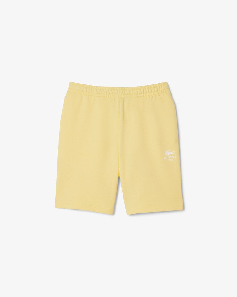 Lacoste Men's Printed cotton short Set - Yellow