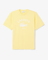 Lacoste Men's Printed cotton short Set - Yellow