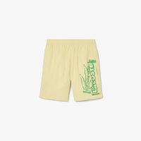 Lacoste Men's Long Branded Short Set - Yellow