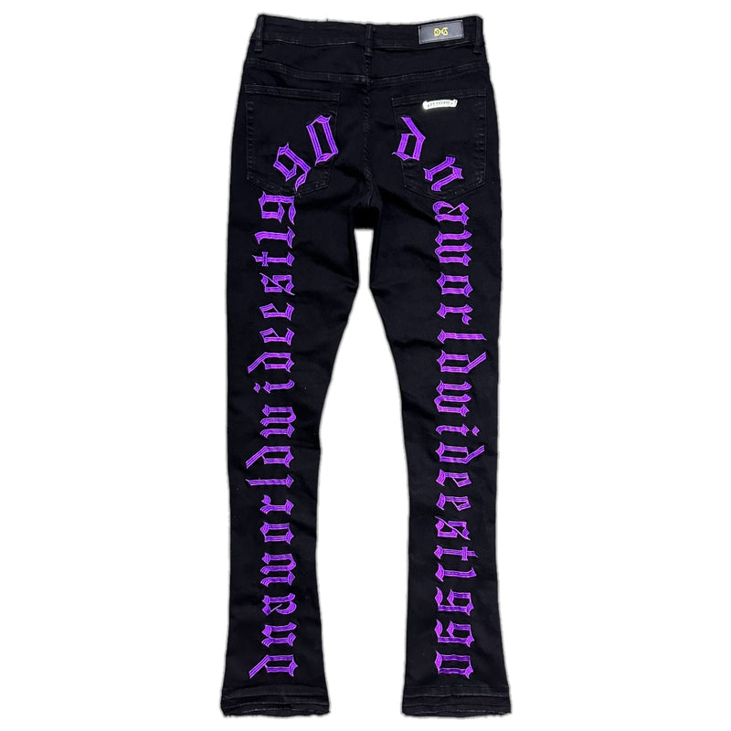 Men's Purple Brand Tagged Jeans - Civilized Nation - Official Site