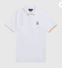 Psycho Bunny Men’s Big & Tall Noah Polo – White