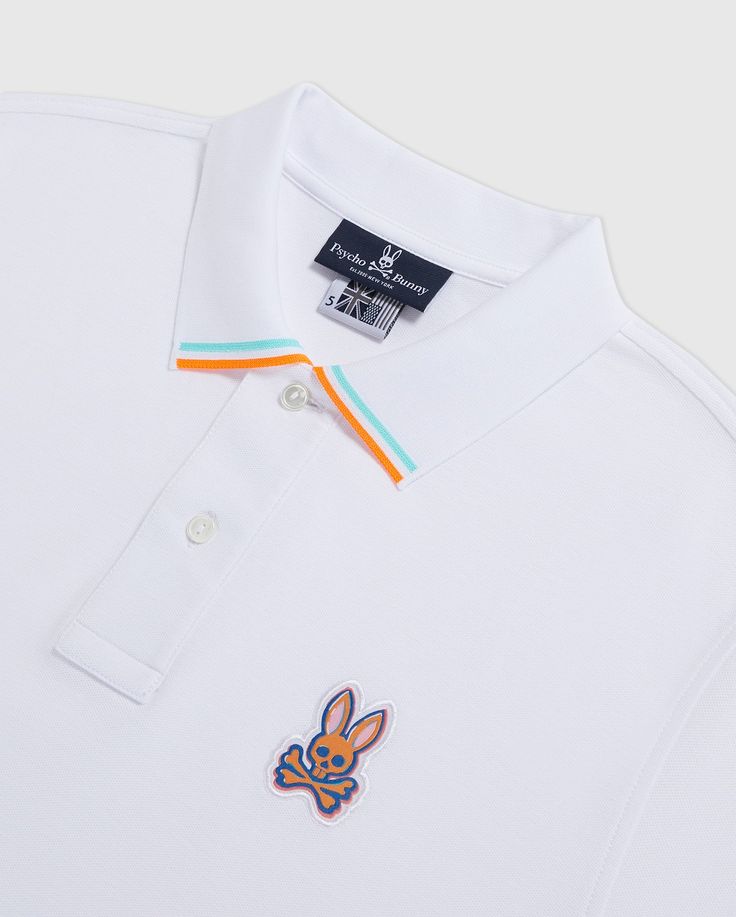 Psycho Bunny Men’s Big & Tall Noah Polo – White