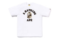 Bape Color Camo College Tee white x brown