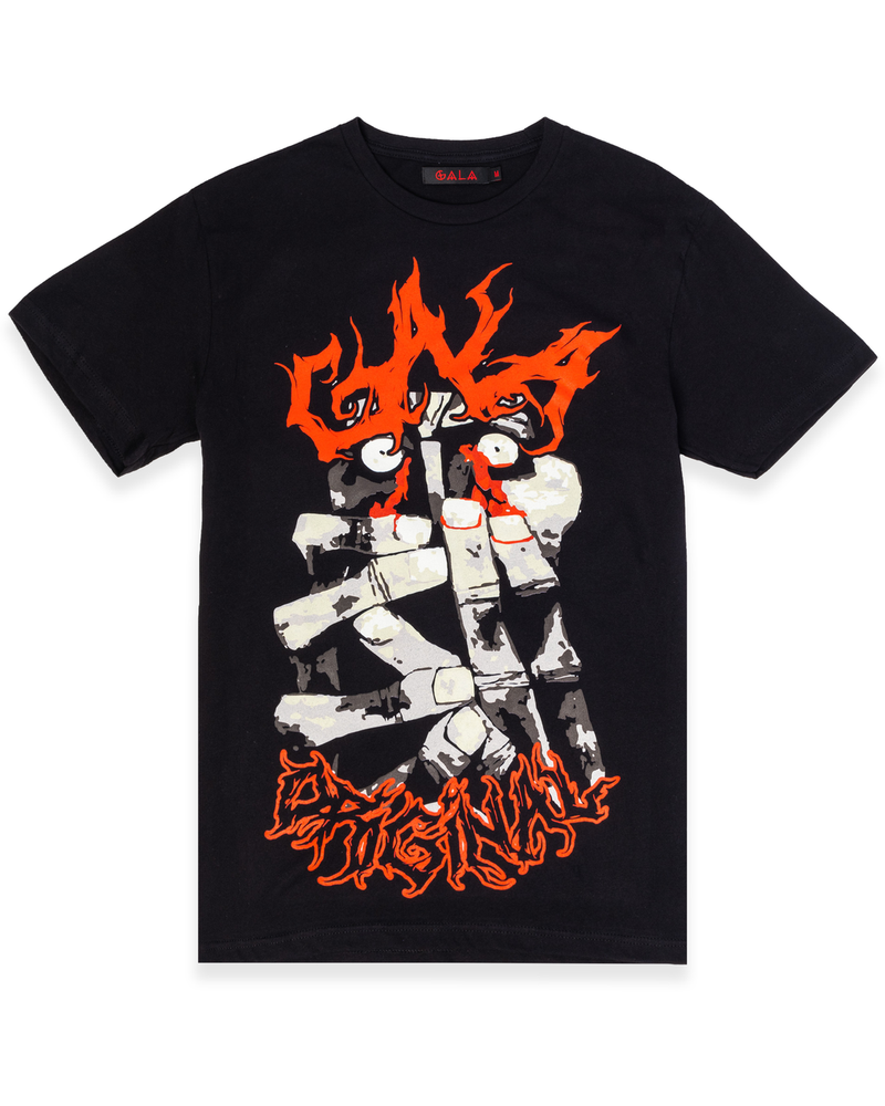 Gala (black “Aftermath” t-shirt)