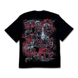 G West Rider Of Flames Rhinestone Tee Black/Red