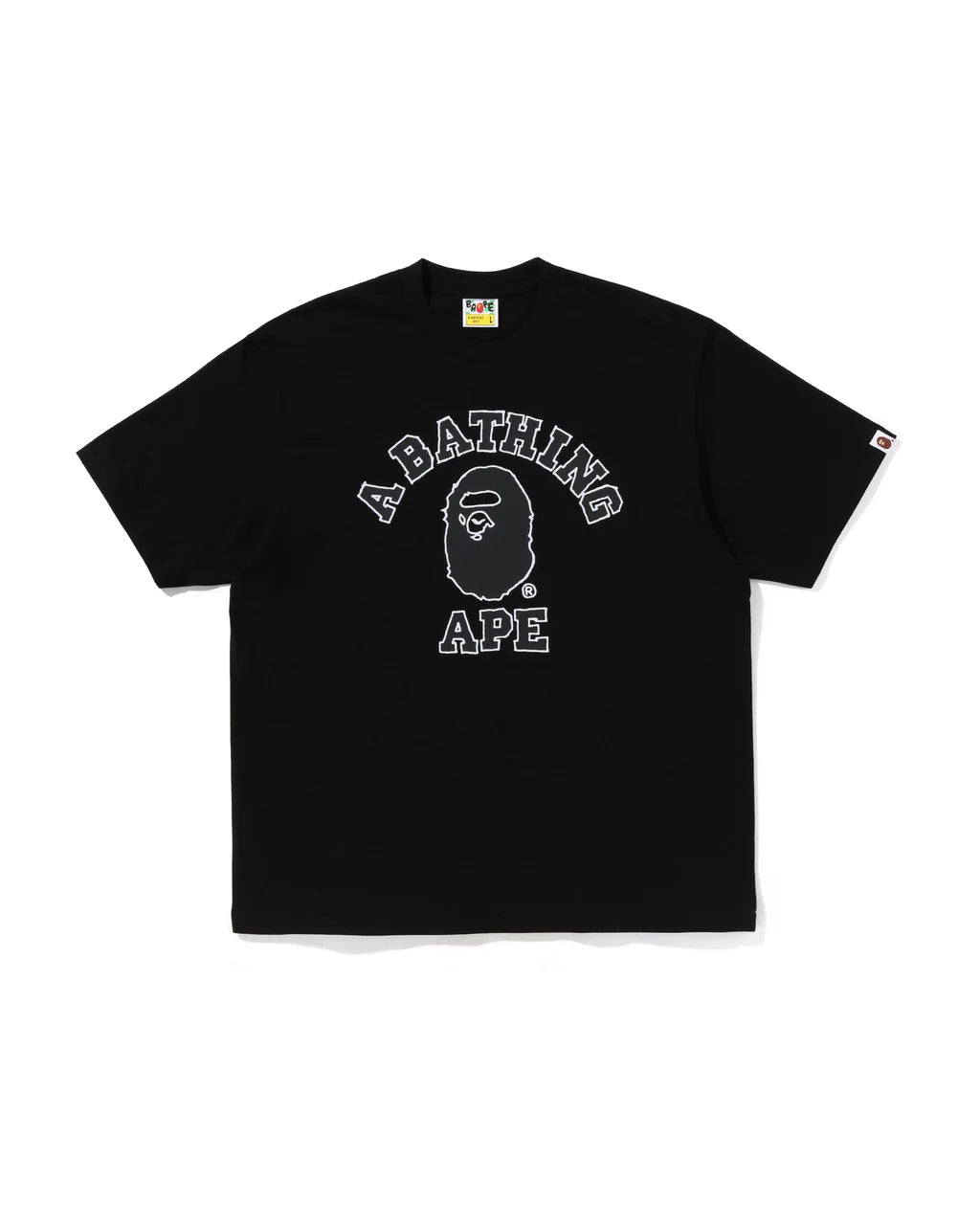 Bape Hand Drawn Outline College tee Black