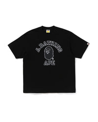 Bape Hand Drawn Outline College tee Black