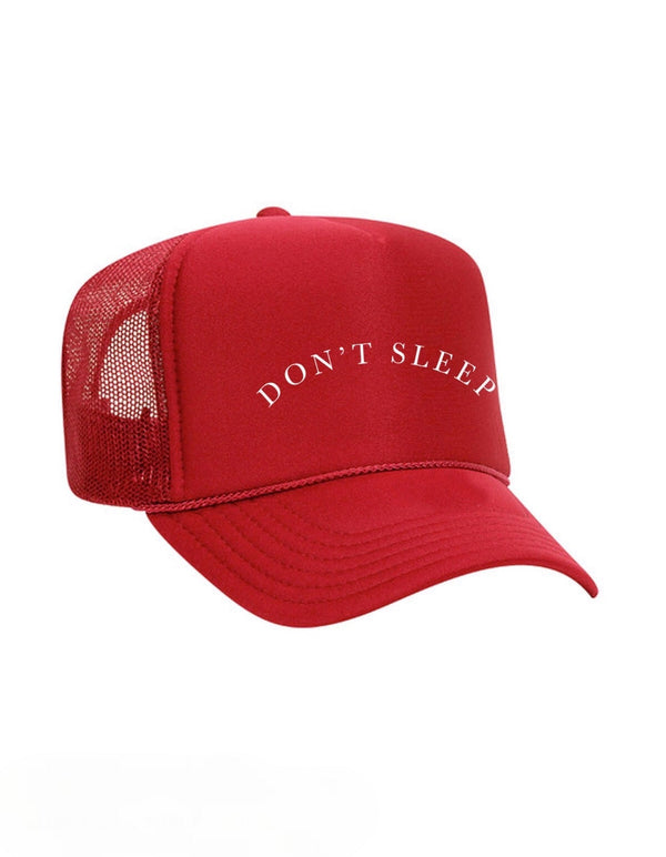 Hasta muerte (red don't sleep trucker hat)