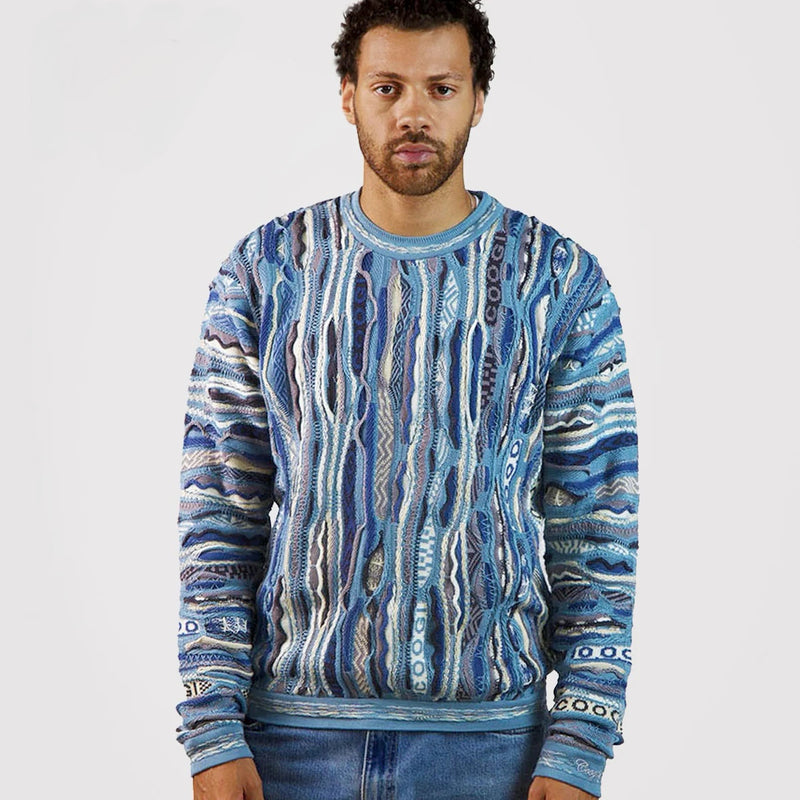 Coogi Australia (blue /multi  pacific crewneck sweater)
