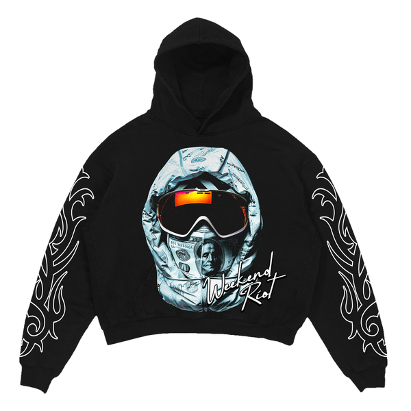 Wknd riot Get money hoodie Black