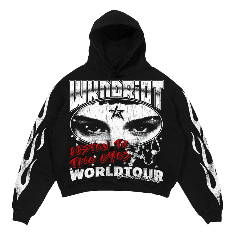 Wknd riot World Tour hoodie Black