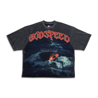 Godspeed Sea Sick Tee Grey Wash