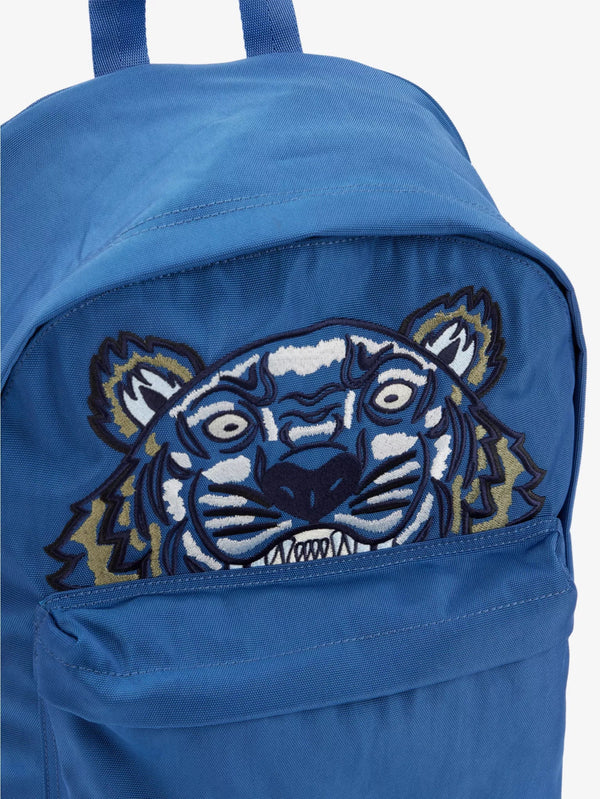 Kenzo Blue Canvas Kampus Tiger Backpack