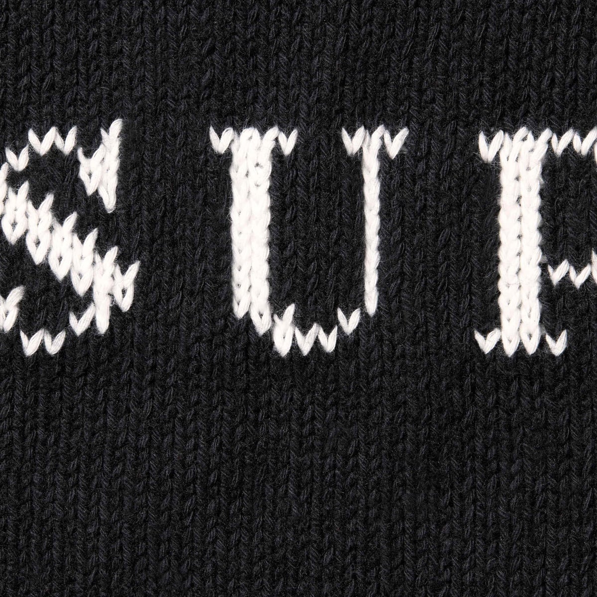Supreme Contrast Logo Sweater Black