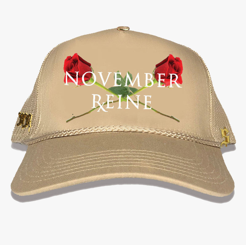 November reine (Tan roses hat)