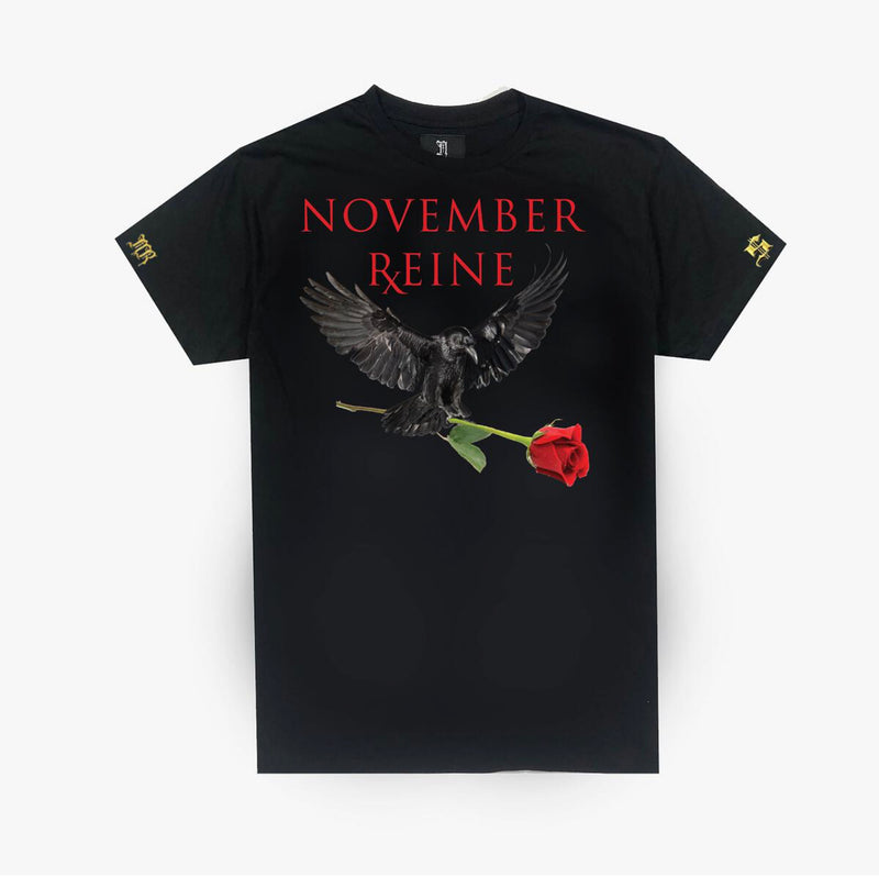 November reine (black raven rose t-shirt)
