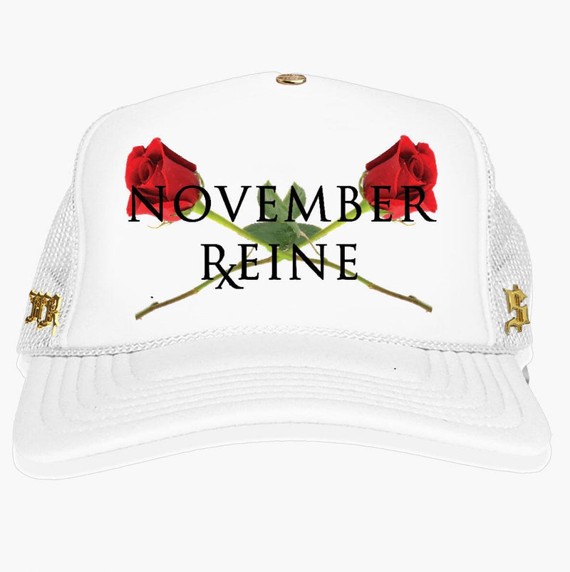 November reine (white roses hat)