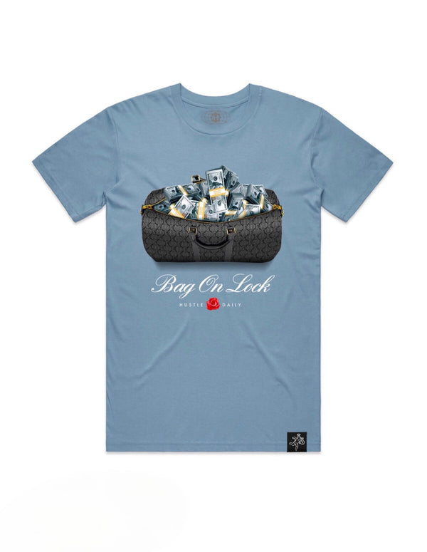 Hasta muerte (Carolina Blue "Bag on Lock" t-shirt)