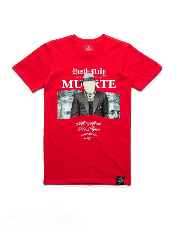 Hasta muerte (Red "Paper Faceless" t-shirt)