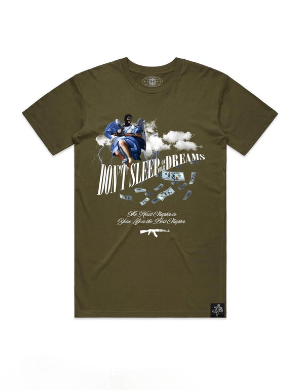 Hasta Muerte (Army thunder cloud angel t-shirt)