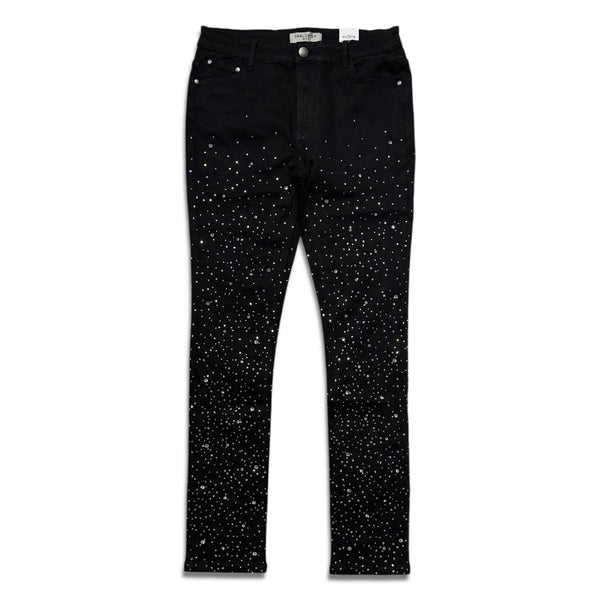Reelistik NYC Men's Diamond Denim Jeans - Black (RST-1210)