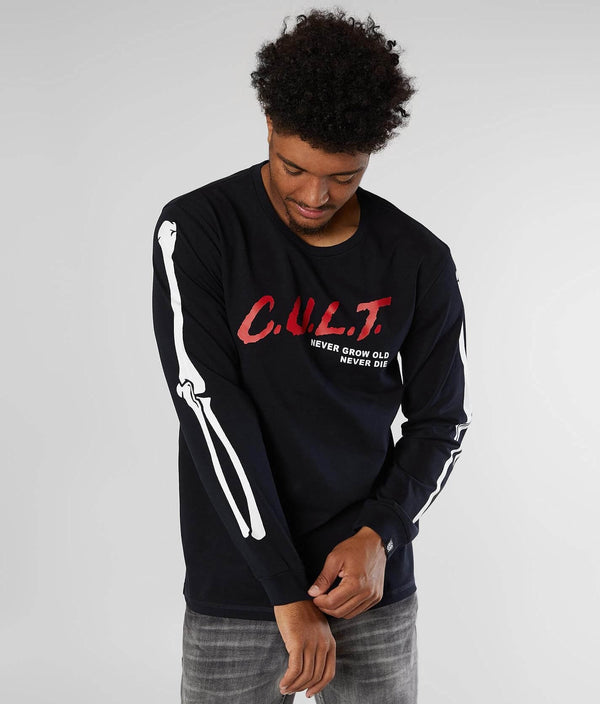 Cult of individuality (Navy cult long sleeve crewneck heavy weight shirt)