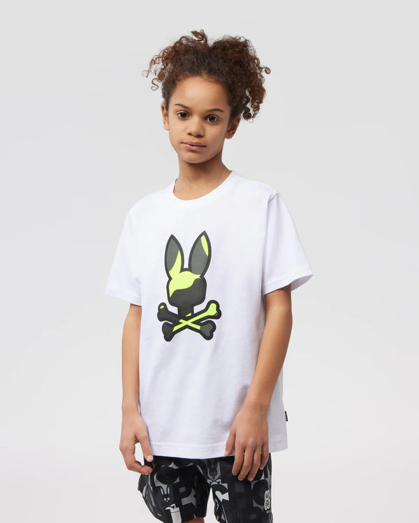 Psycho bunny (kids White Plano Print Graphic t-shirt)
