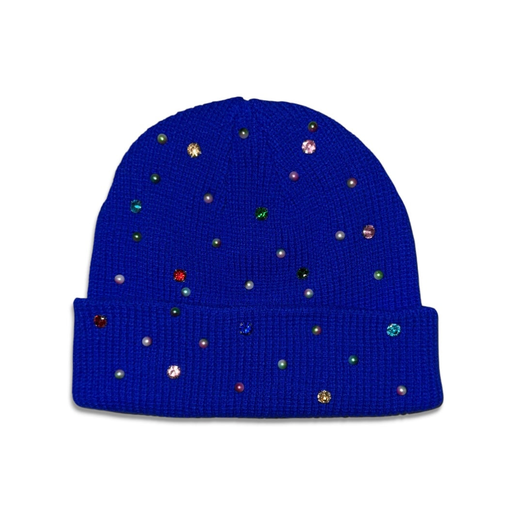 Rhinestone Pearls Multicolor Beanies