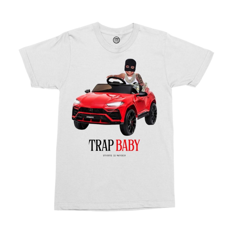 Streetz iz Watchin (White/red "Trap baby" T-Shirt)