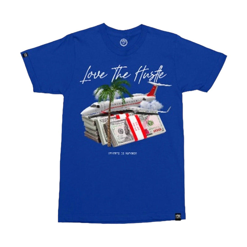 Streetz iz Watchin (Royal blue "Love the hustle" T-Shirt)