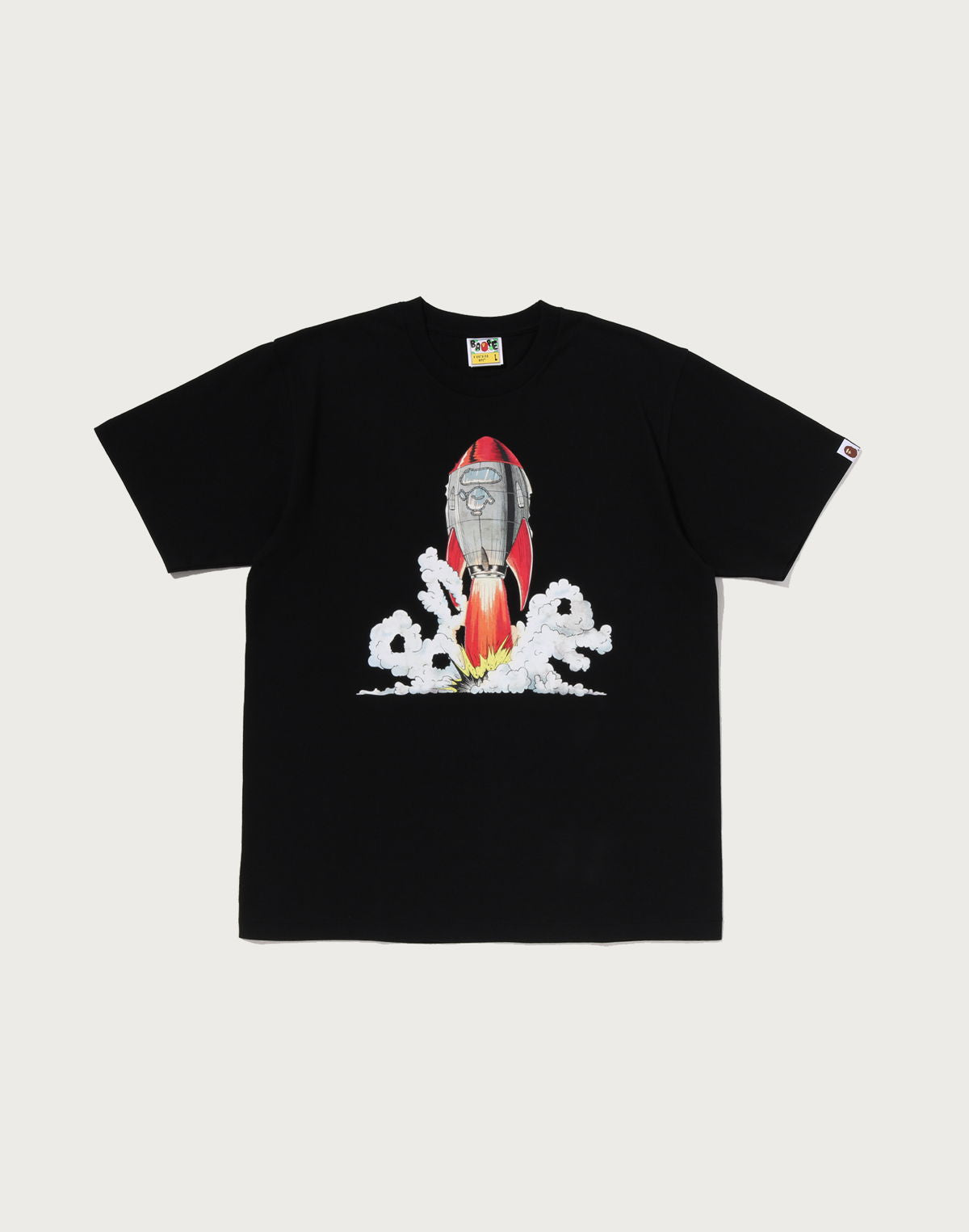 Bape Head Rocket Tee Black