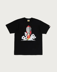 Bape Head Rocket Tee Black