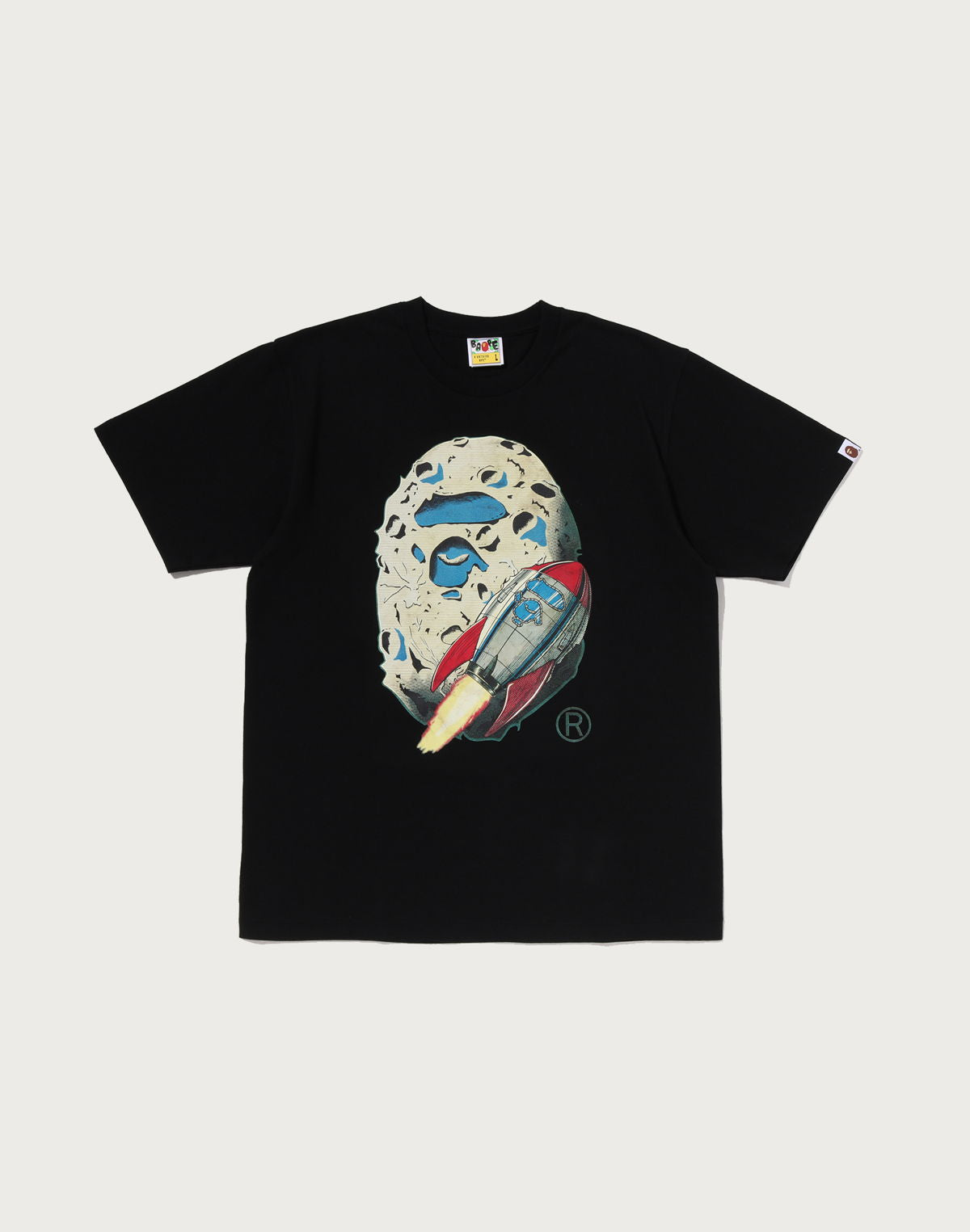 Bape Moon Ape Head Tee Black