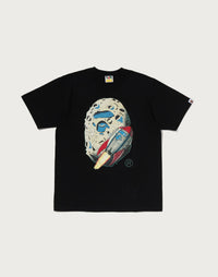 Bape Moon Ape Head Tee Black