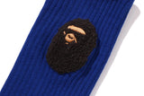 Bape Ballon Yarn Ape Head Socks Royal blue