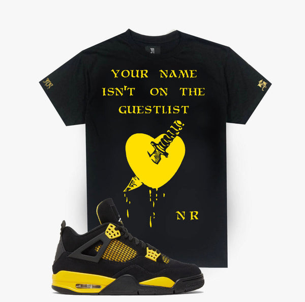 November reine (black / yellow guestlist t-shirt)