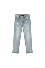 Purple Brand Kids' Paint Repair Jeans Light Indigo