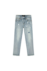 Purple Brand Kids' Paint Repair Jeans Light Indigo