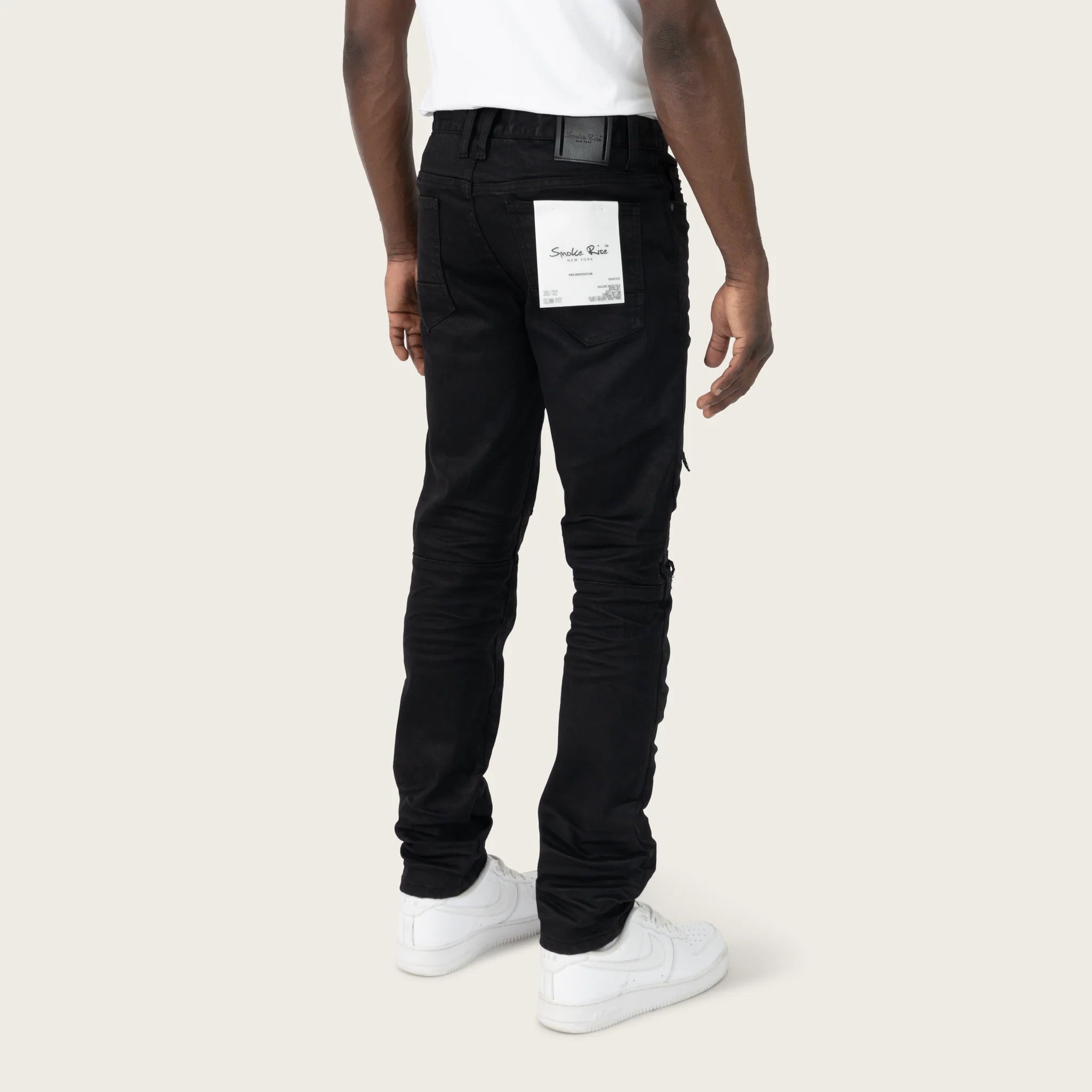 Smoke Rise Authentic Washed Jeans Jet Black
