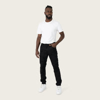 Smoke Rise Authentic Washed Jeans Jet Black