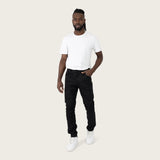 Smoke Rise Authentic Washed Jeans Jet Black