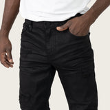 Smoke Rise Authentic Washed Jeans Jet Black