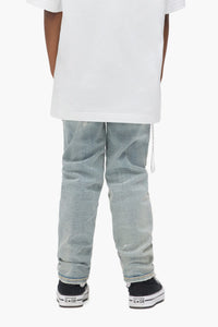 Purple Brand Kids' Paint Repair Jeans Light Indigo